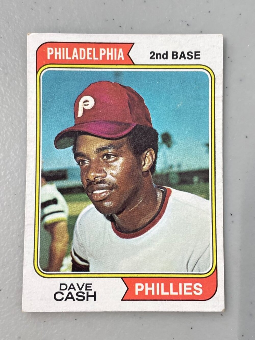 Dave Cash Philadelphia Phillies Baseball Card No. 198 1970s MLB 2nd Base Vintage
